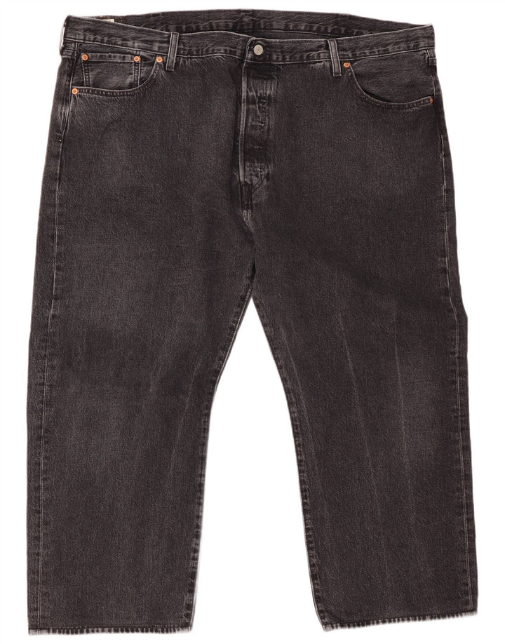 Blugi tăiați pentru bărbați LEVI'S 501 W48 L26 bumbac gri
