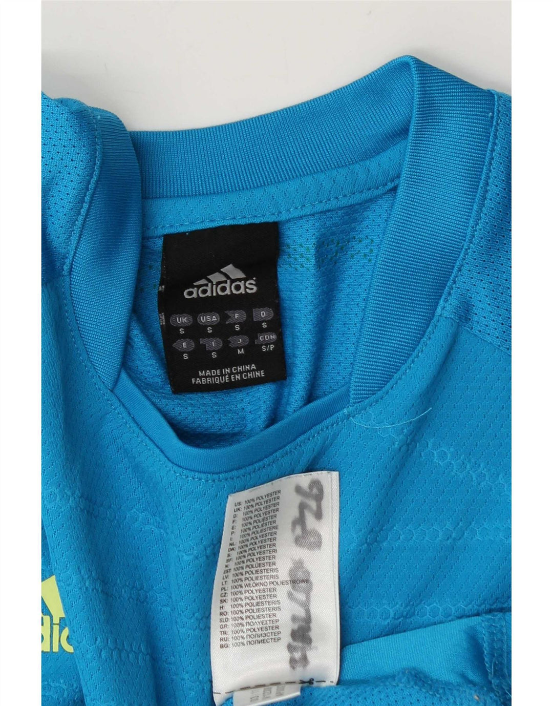 Tricou pentru bărbați Adidas Top mic, albastru, poliester