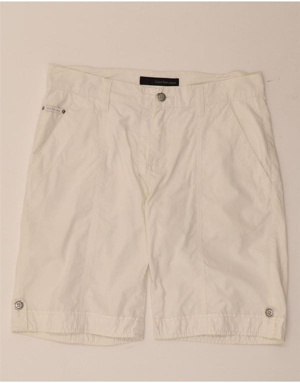 Pantaloni scurți chino pentru bărbați Calvin Klein W32 Medium White