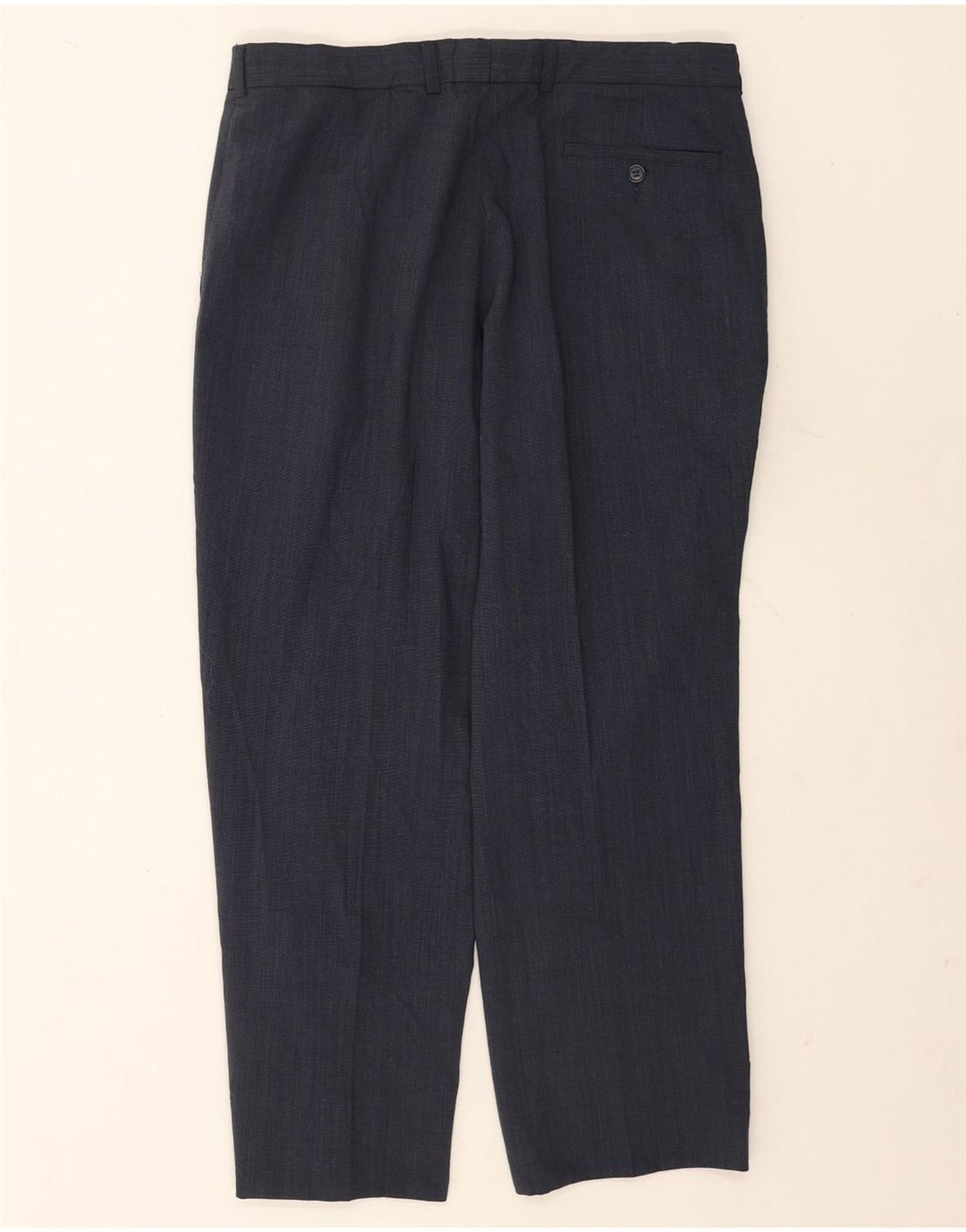 Marks & Spencer Pantaloni drepți pentru bărbați L34 L29 Poliester bleumarin