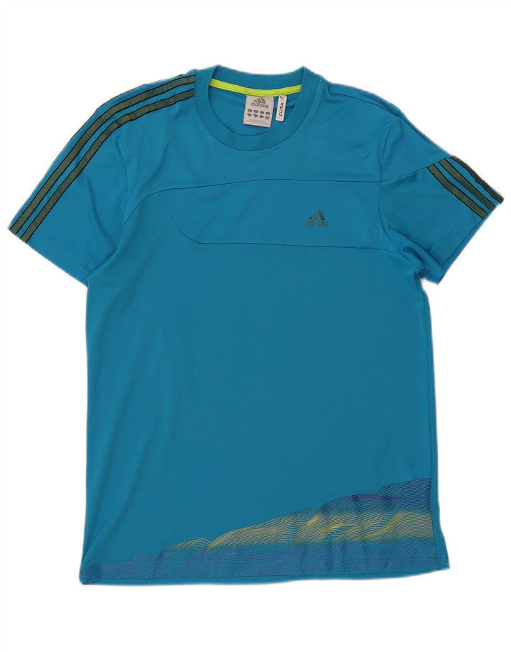 Tricou Adidas Climacool pentru bărbați Top Medium Blue Poliester