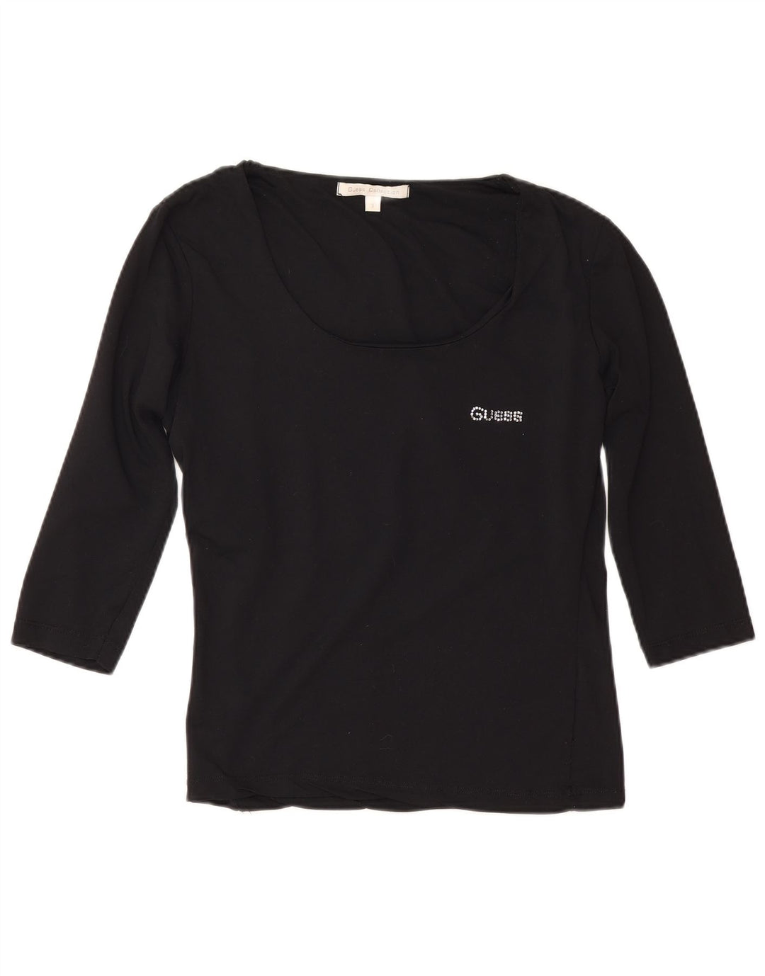 Top pentru femei Guess cu mâneci 3/4 Mărimea 3 XS negru