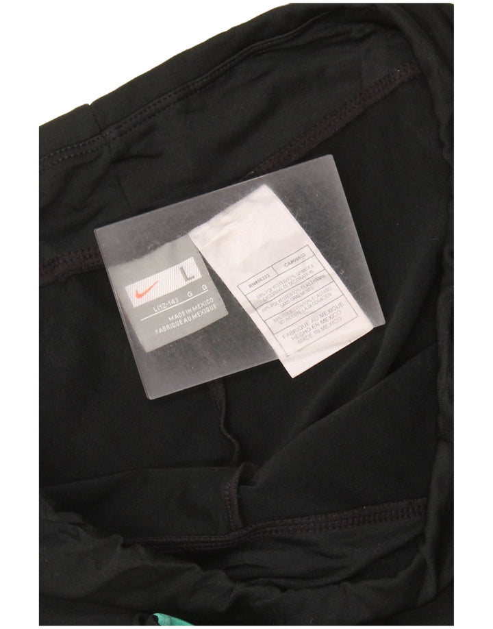 Pantaloni de trening NIKE Capri pentru femei US 12/14, mare, negru, colorblock