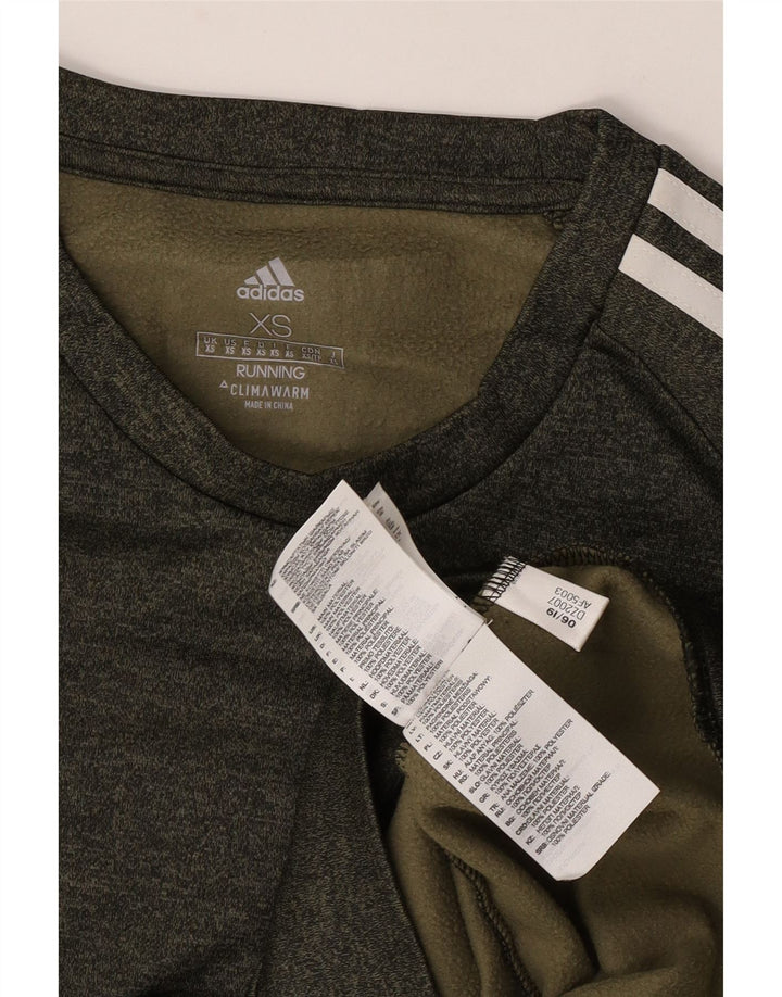 Pulover pentru bărbați Adidas Climawarm Sweatshirt XS Kaki Flecked Polyester