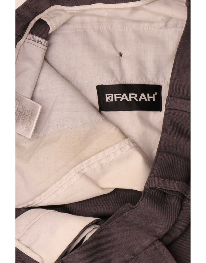Farah Pantaloni Chino Drepți Bărbați L32 L31 Gri Poliester