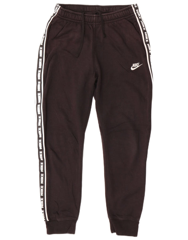 Nike Mens Graphic Tracksuit Trousers Joggers Small Black Cotton Sports
