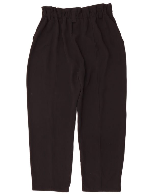 Pantaloni casual conici pentru femei cu talie înaltă Zara EU 38 Mici L28 L25 Negri