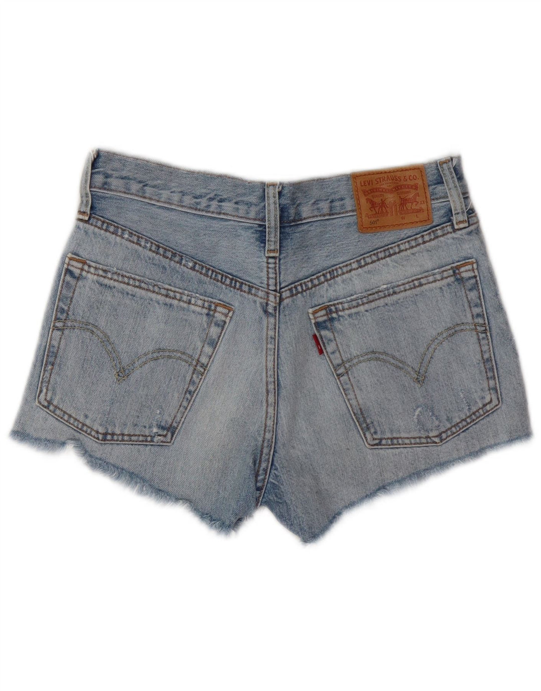 Pantaloni scurți din blugi 501 Distressed LEVI'S W24 XS Bumbac albastru