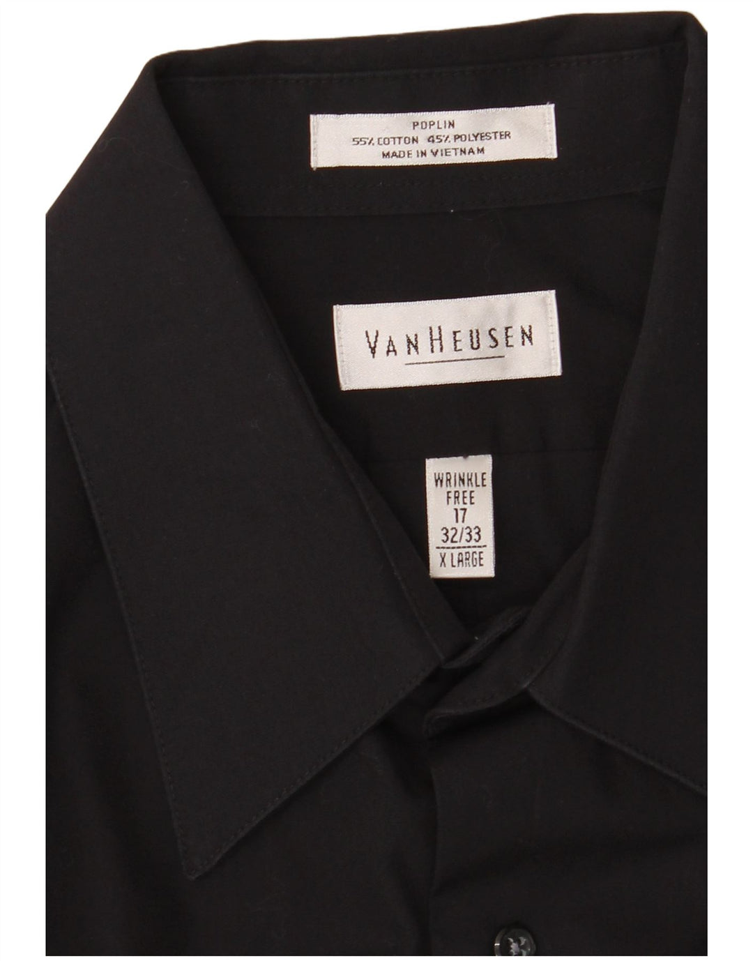 Cămașă pentru bărbați Van Heusen Mărimea 17 XL Bumbac negru