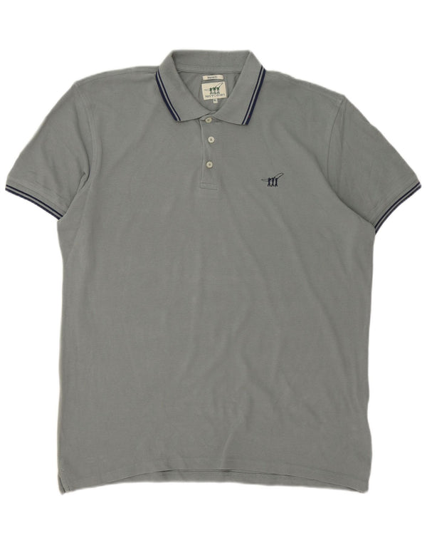 Tricou polo Henry Cottons pentru bărbați, XL, cu dungi gri