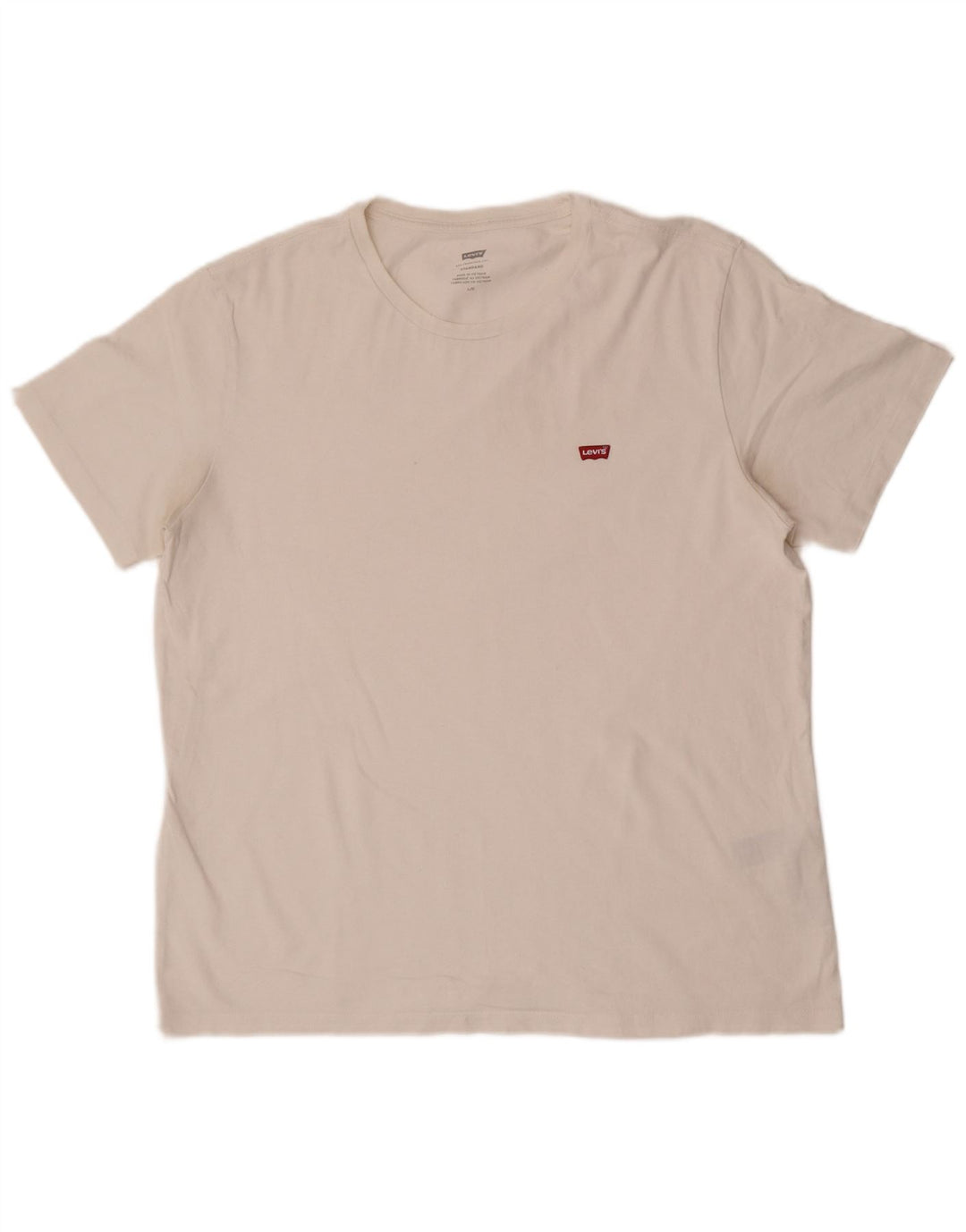 Tricou standard pentru bărbați Levi's Top mare din bumbac alb
