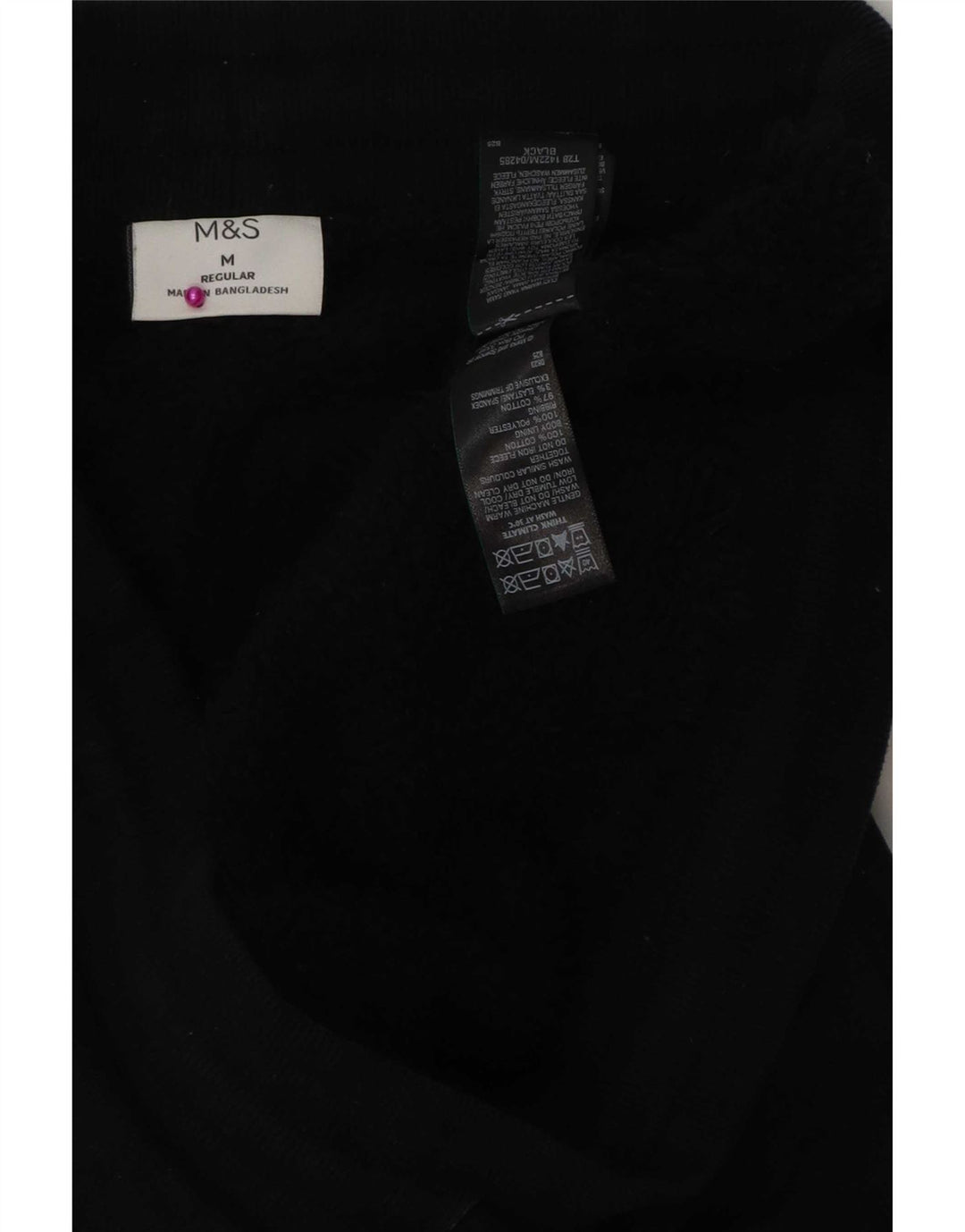 Pantaloni de trening obișnuiți pentru bărbați Marks & Spencer Joggeri medii negri