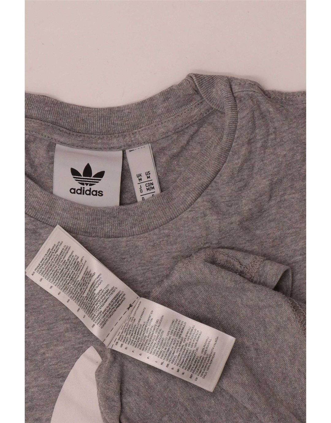 Tricou grafic pentru bărbați Adidas Top, bumbac, gri mediu