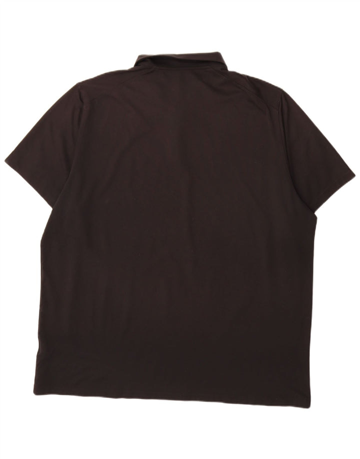 Tricou polo Nike Dri Fit Standard Fit 2XL, poliester negru