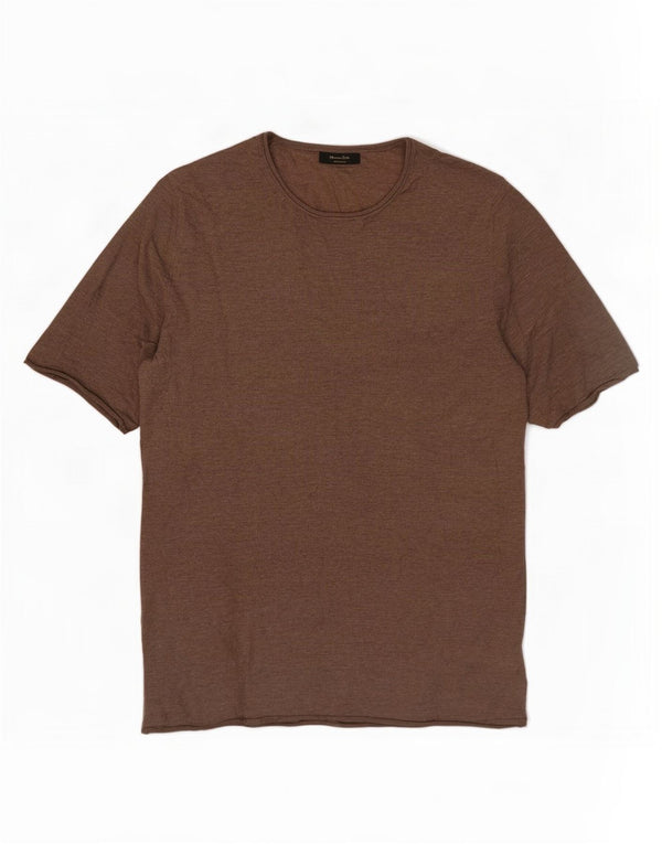 Pulover Massimo Dutti pentru damă, cu gâtul turn, pulover UK 10 mic maro