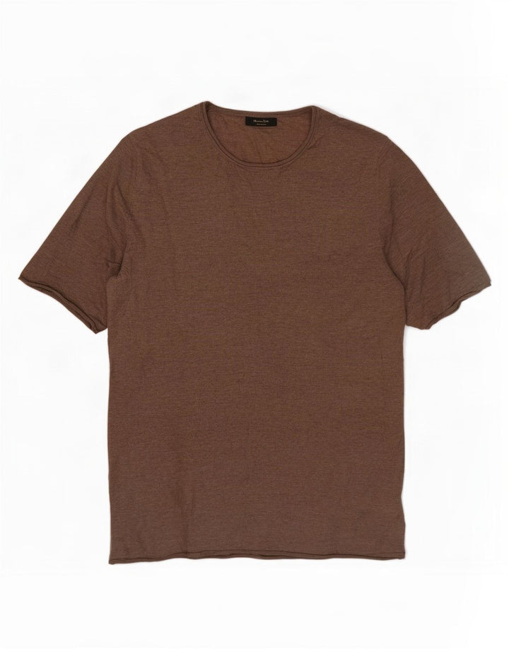 Pulover Massimo Dutti pentru damă, cu gâtul turn, pulover UK 10 mic maro