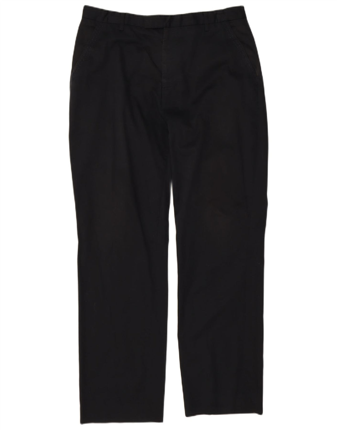 Pantaloni drepți pentru bărbați Ted Baker L34 L30 bumbac negru