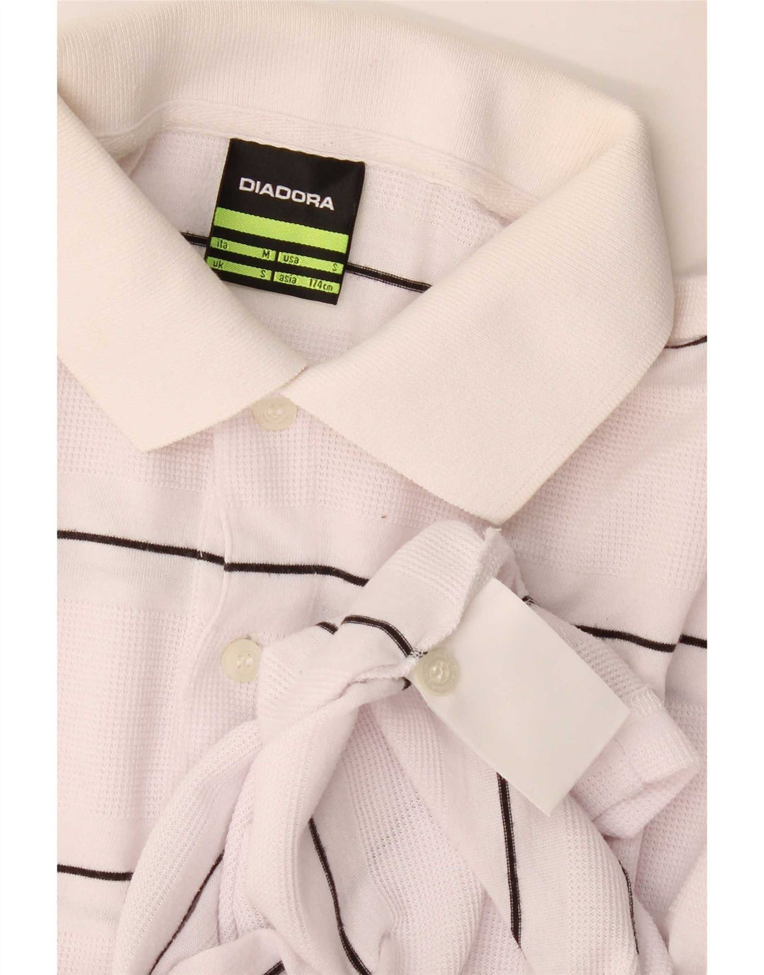 Tricou polo pentru bărbați Diadora, cu dungi albe mici