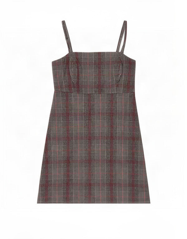 Rochie Hollister pentru femei UK 4 XS Grey Check Bumbac