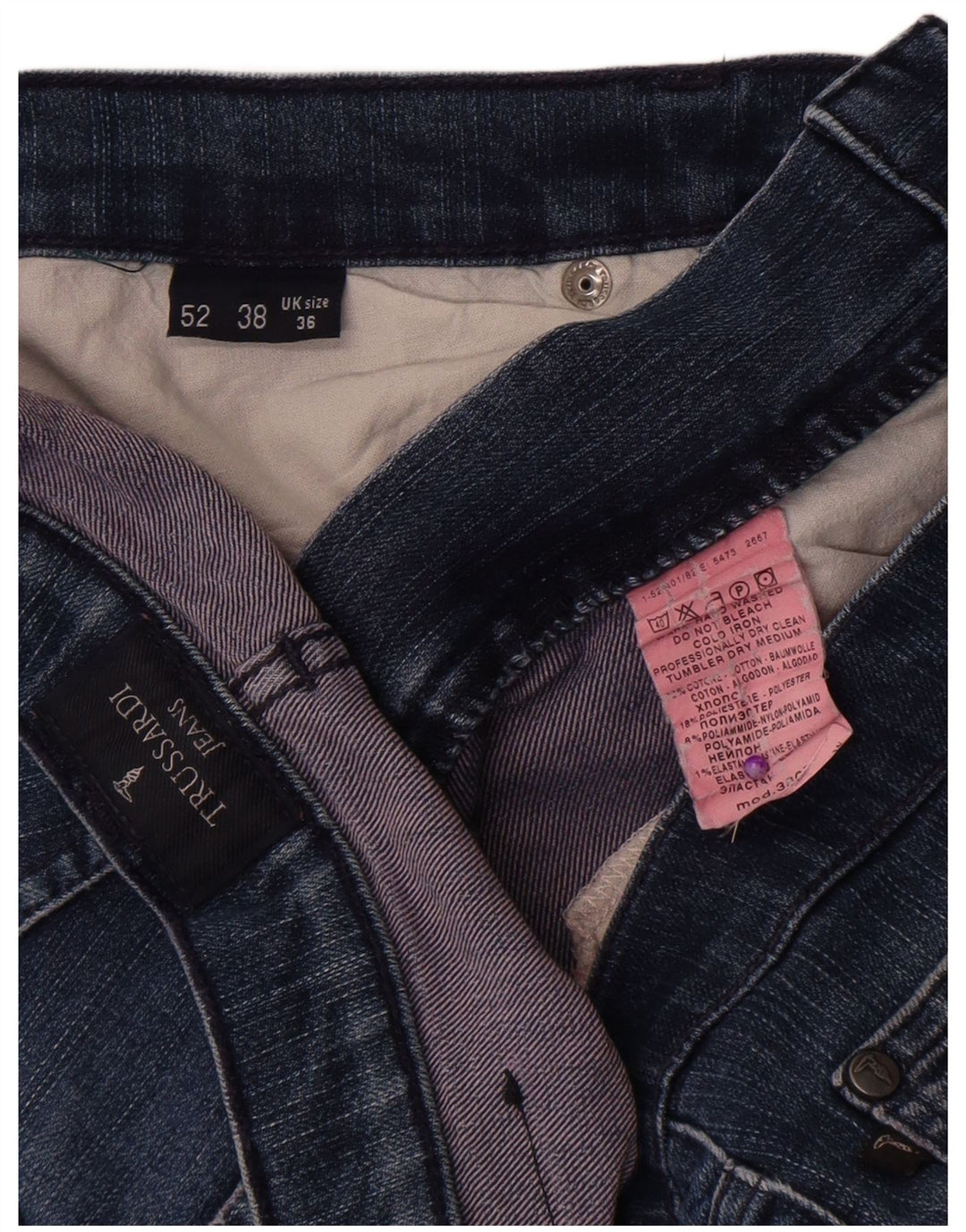 Trussardi Blugi drepte pentru bărbați W36 L32 Bumbac albastru