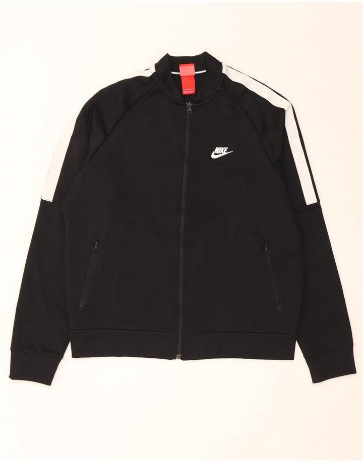 Jachetă de trening pentru bărbați Nike, mare, negru, poliester color bloc