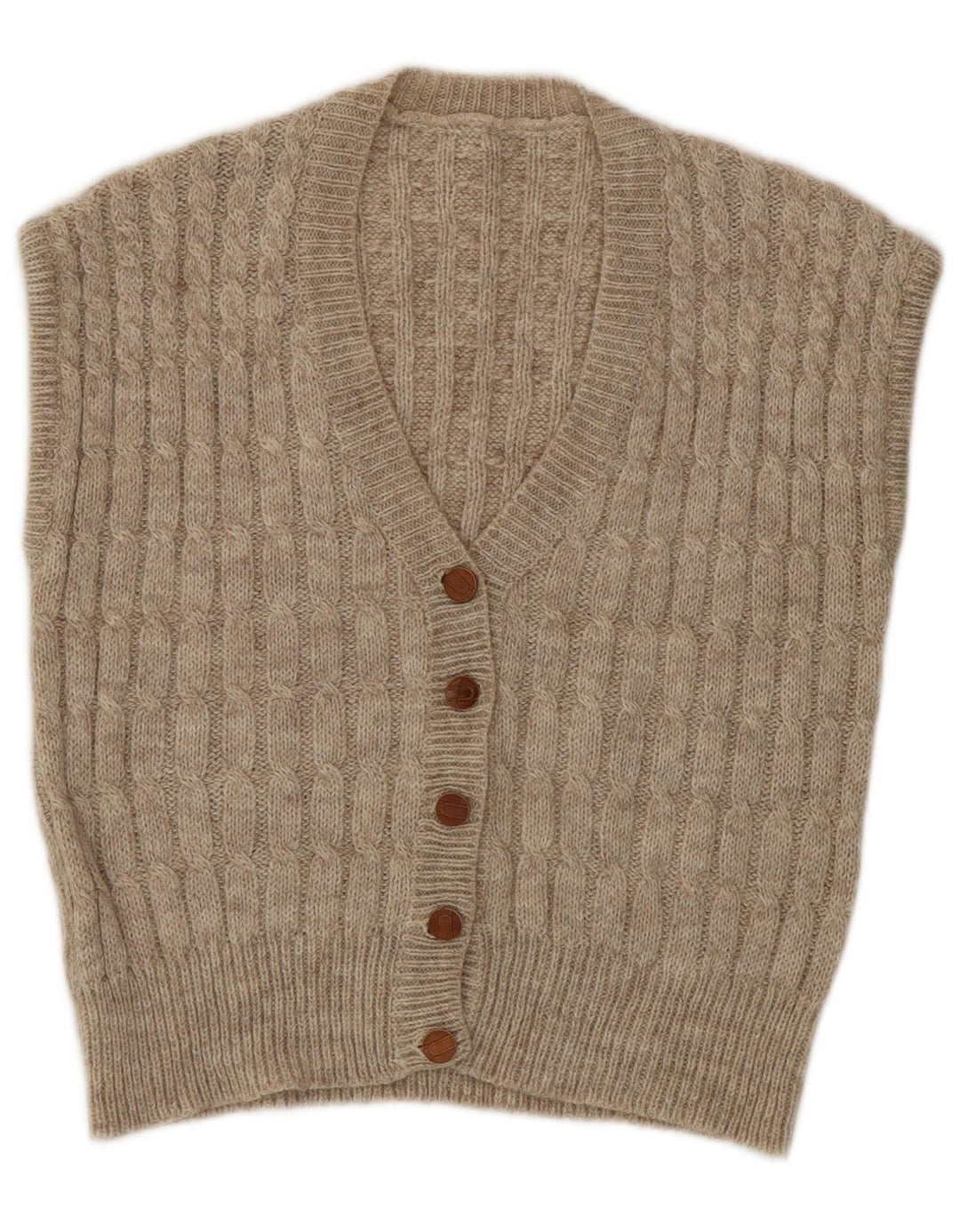 Pulover Cardigan Vintage pentru Damă UK 14 Medium Bej