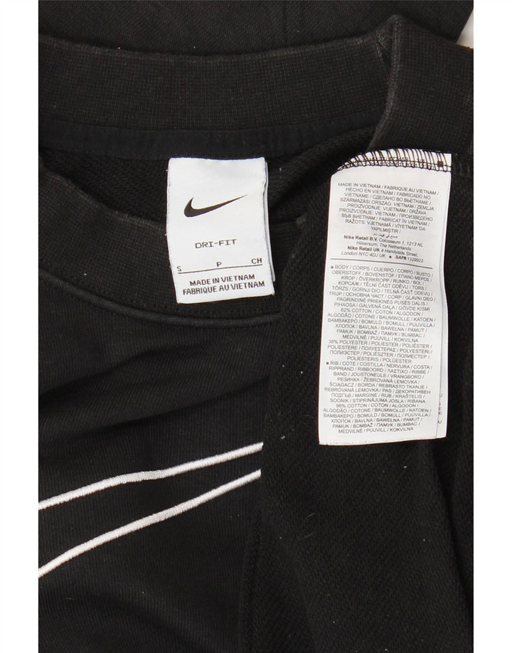 Pulover pentru bărbați NIKE Dri Fit Loose Fit Graphic Pulover Mic Negru