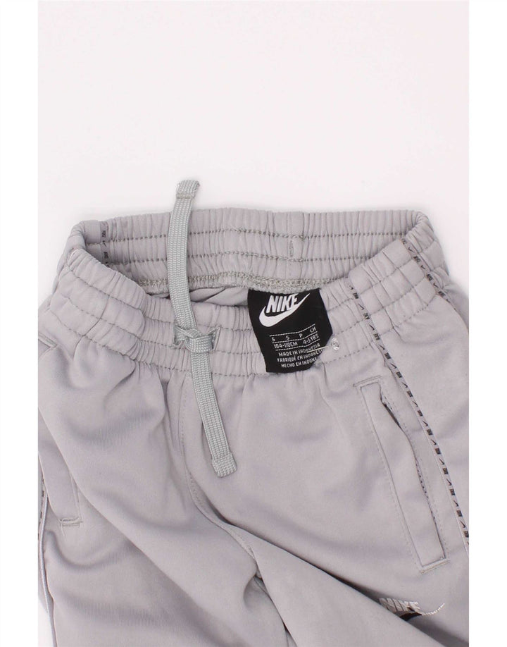 Pantaloni de trening grafic Nike pentru băieți Pantaloni de jogging 4-5 ani Poliester gri mic