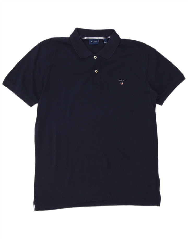 Tricou polo pentru bărbați Gant, mare, albastru, bumbac