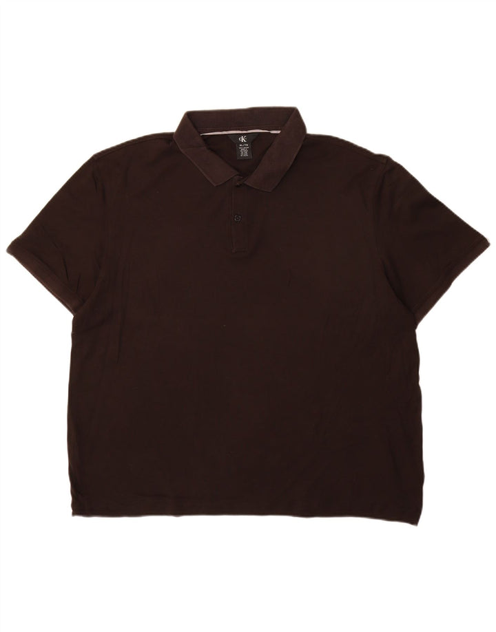 Cămașă polo CALVIN KLEIN pentru bărbați XL bumbac negru