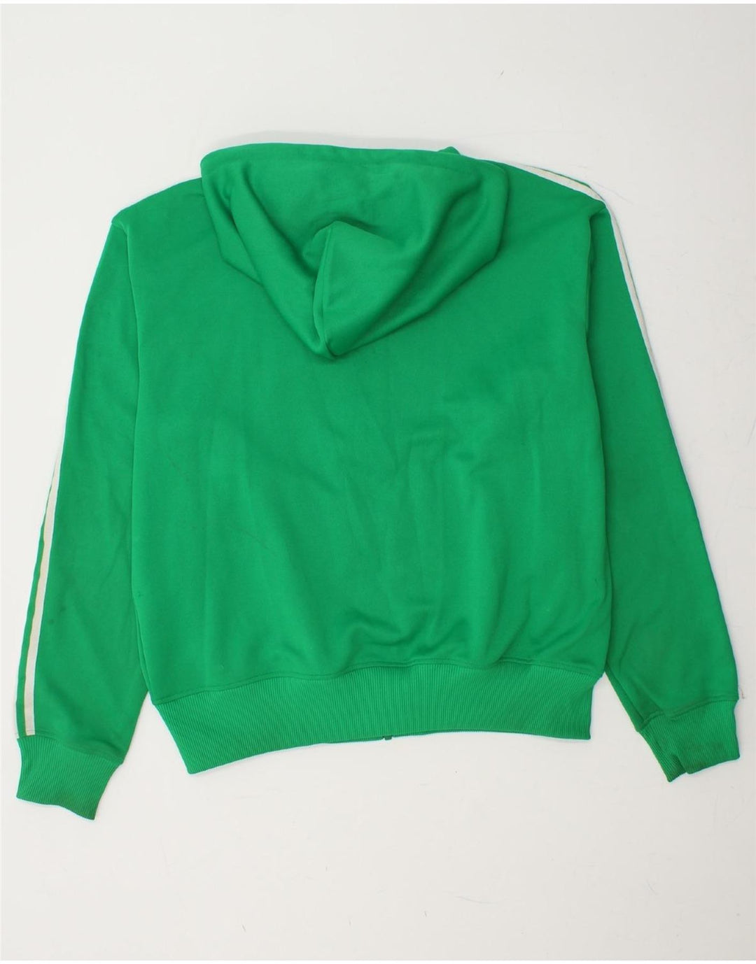 Pulover ADIDAS pentru bărbați, cu fermoar, bumbac verde XL