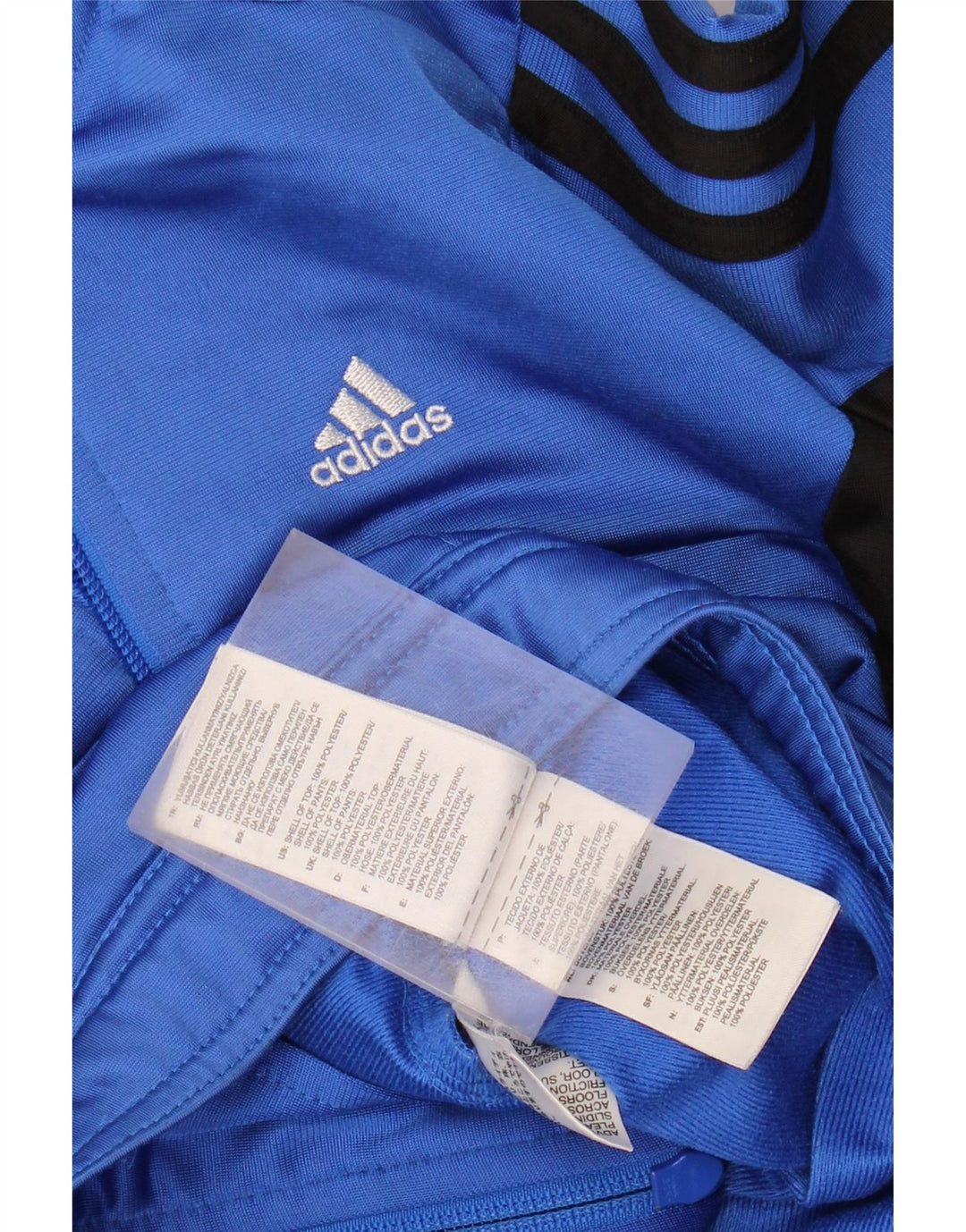 Jachetă de trening pentru băieți Adidas 7-8 ani, albastru, poliester