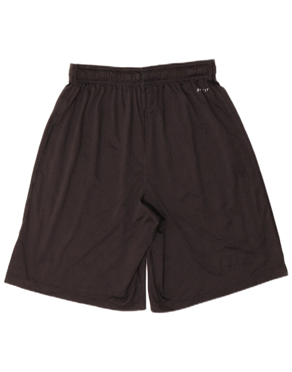 Pantaloni scurți sport Nike Dri Fit Graphic pentru bărbați, poliester mediu negru