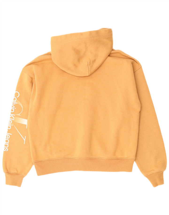 CALVIN KLEIN JEANS Pulover supradimensionat pentru femei UK 10 Mic Bej