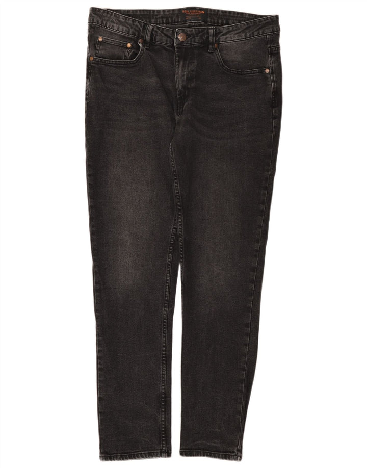 Blugi pentru bărbați Ben Sherman Brighton Slim W36 L32, bumbac negru