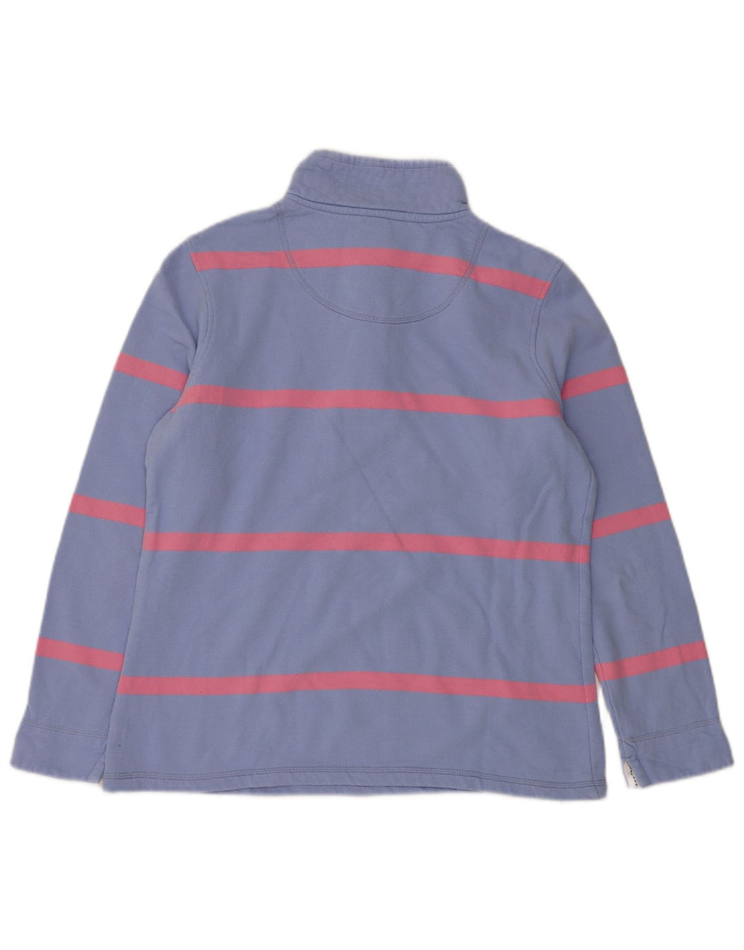 Crew Clothing Hanorac pentru femei cu fermoar și gât Pulover UK 12 Medium Blue Dunge