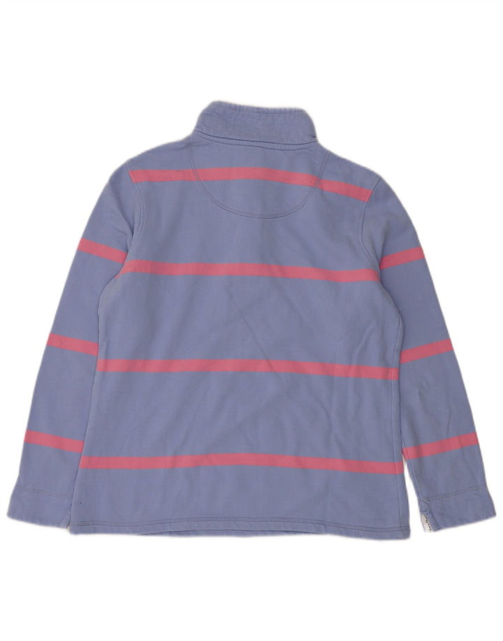 Crew Clothing Hanorac pentru femei cu fermoar și gât Pulover UK 12 Medium Blue Dunge