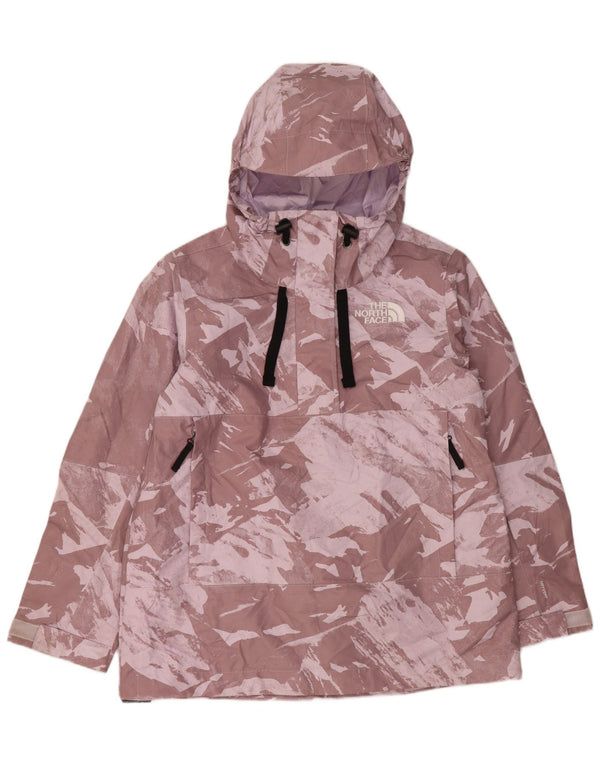 Jachetă de ploaie The North Face pentru femei Anorak cu glugă, UK 18 XL, violet camuflaj