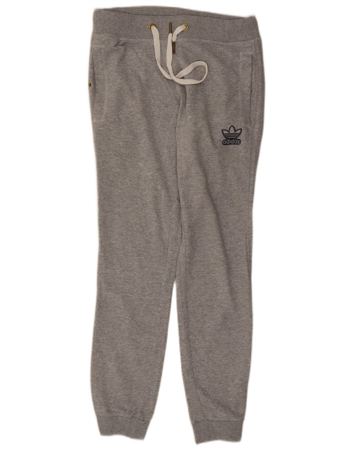 Pantaloni de trening pentru femei ADIDAS Joggeri UK 14 Bumbac cu pete gri mediu