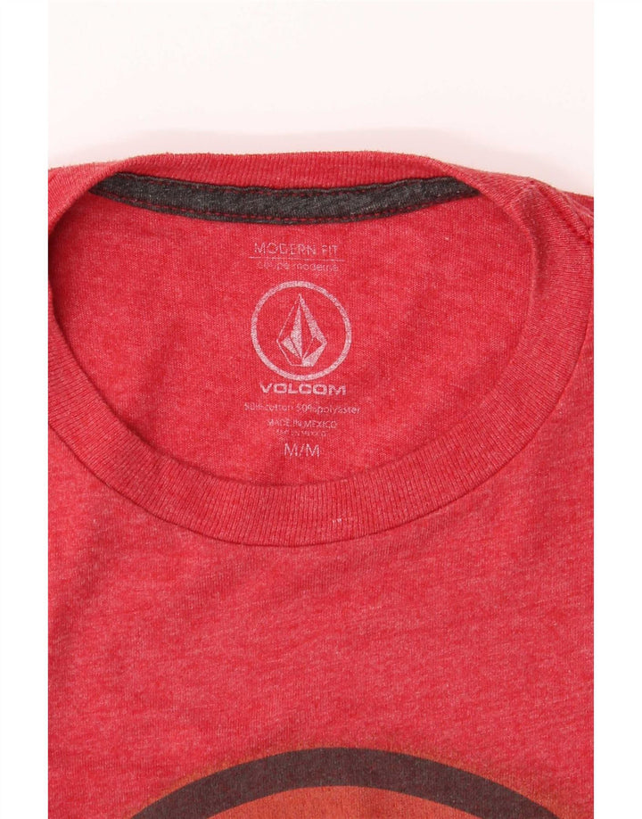 Tricou grafic pentru femei Volcom Modern Fit Top UK 12 Bumbac roșu mediu