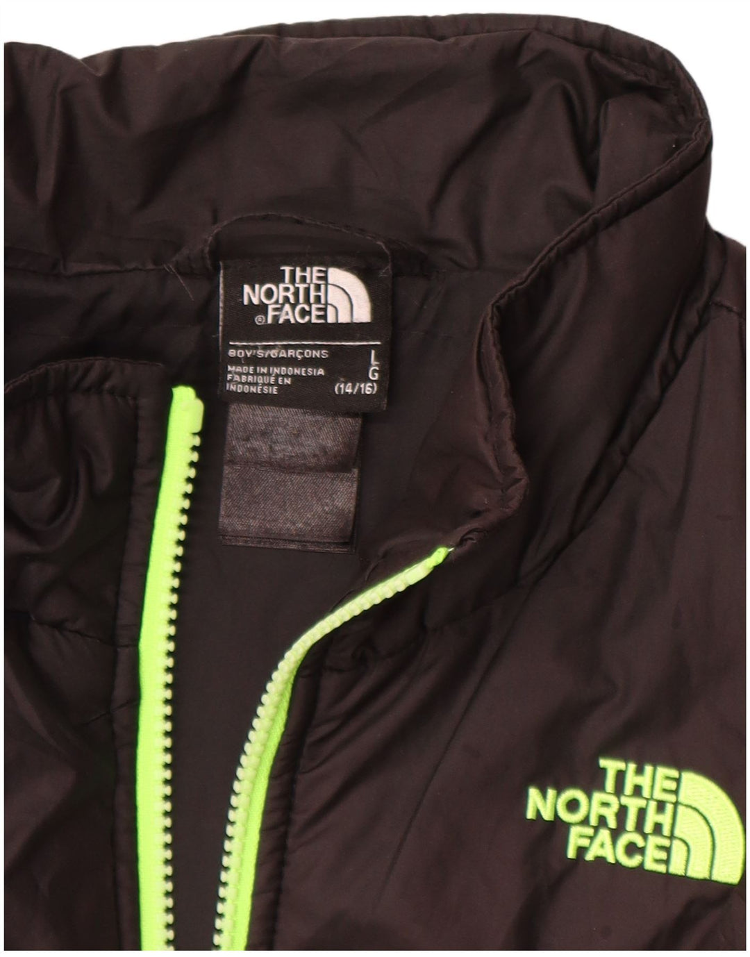 Jachetă căptușită The North Face pentru băieți, 14-15 ani, mare, negru, poliester