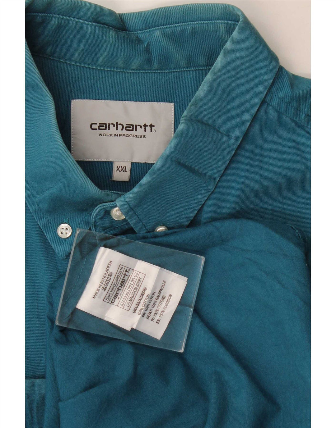 Cămașă pentru bărbați Carhartt 2XL, bumbac albastru