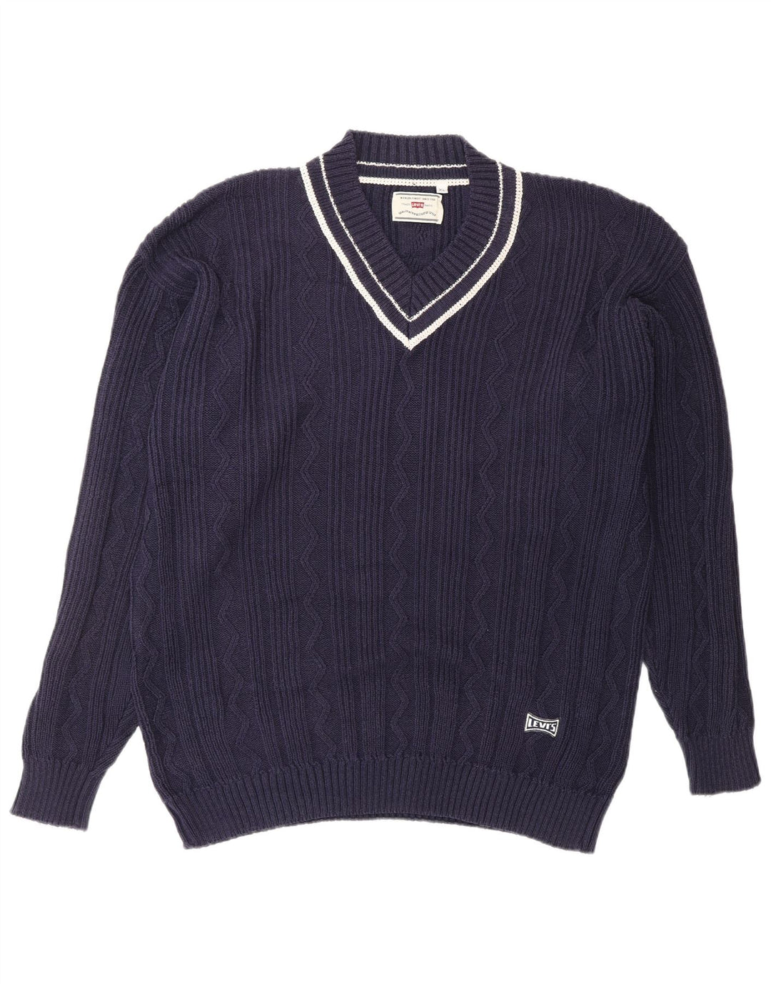 Pulover cu decolteu în V LEVI'S pentru bărbați, XL, bleumarin