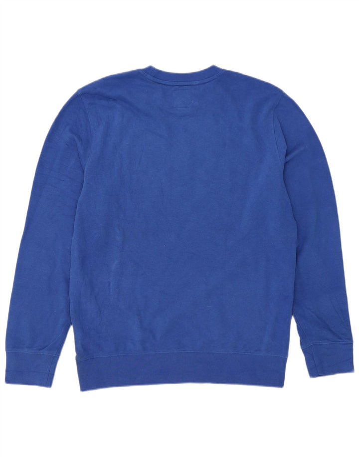 Pulover cu grafic pentru femei Gap UK 14 Bumbac albastru mediu