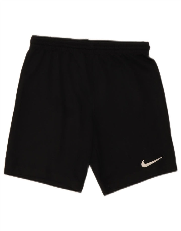 Pantaloni scurți sport Nike Dri Fit pentru băieți 10-11 ani Poliester negru mediu