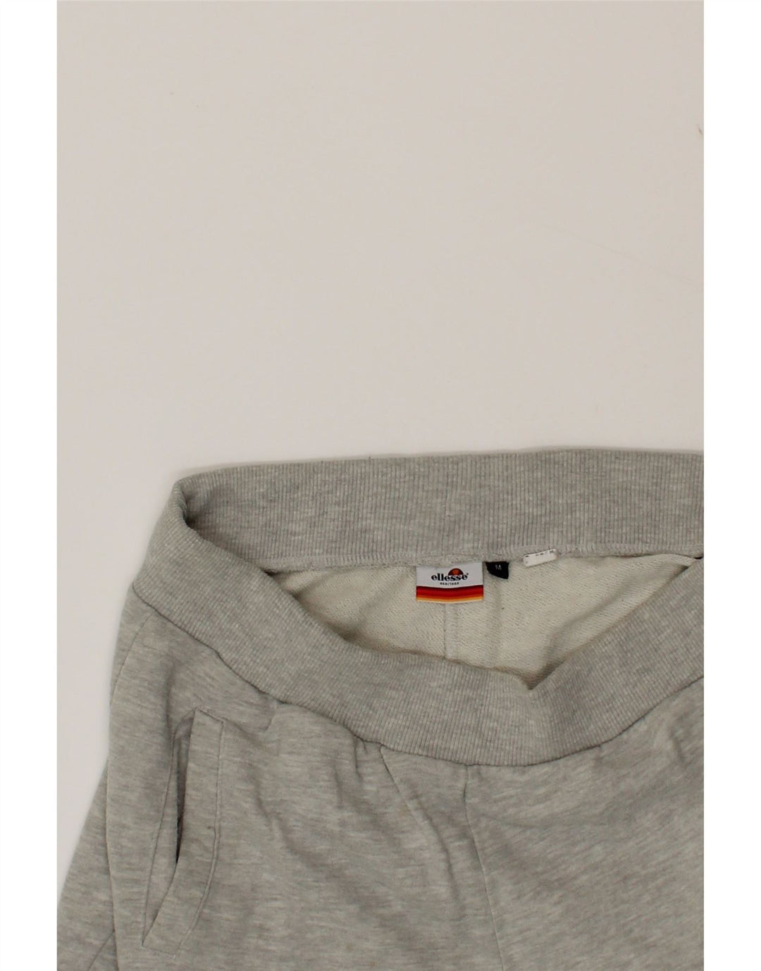 ELLESSE Womens Tracksuit Trousers Joggers UK 14 Medium  Grey Cotton Vintage Ellesse and Second-Hand Ellesse from Messina Hembry 