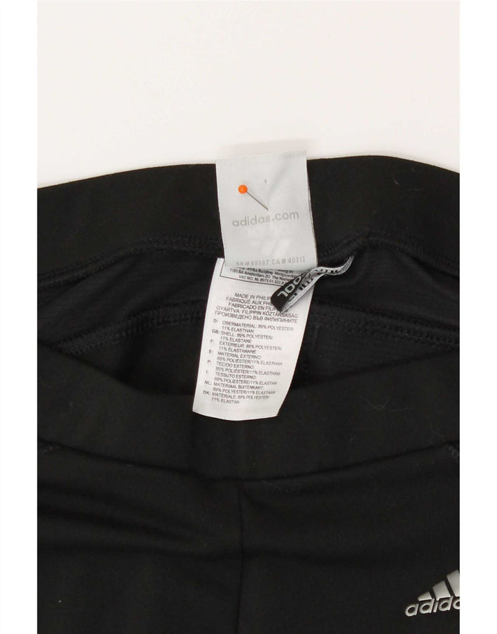 Leggings Adidas Climacool Capri pentru femei UK 12 Poliester mediu negru
