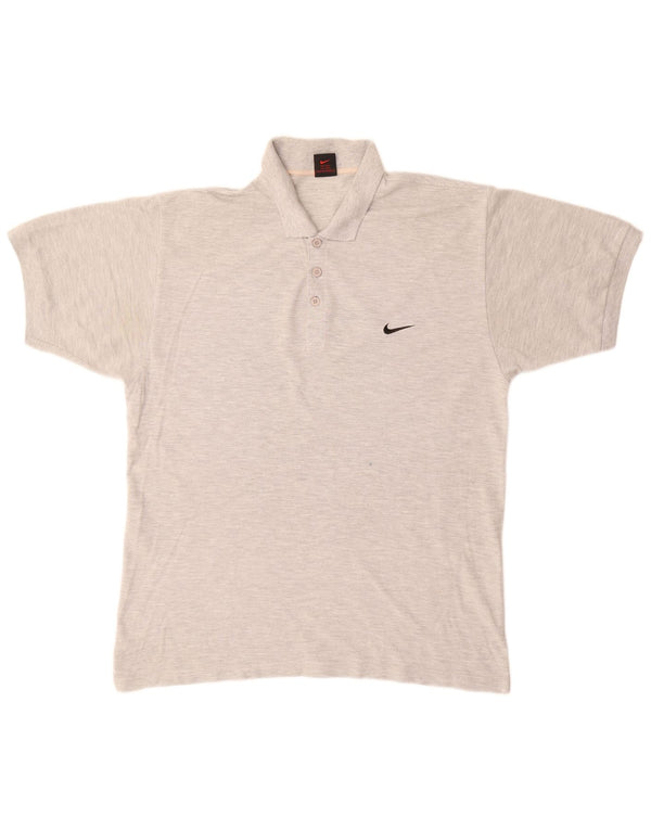 Tricou polo Nike pentru bărbați Marea Britanie 42/44, mare, gri bumbac