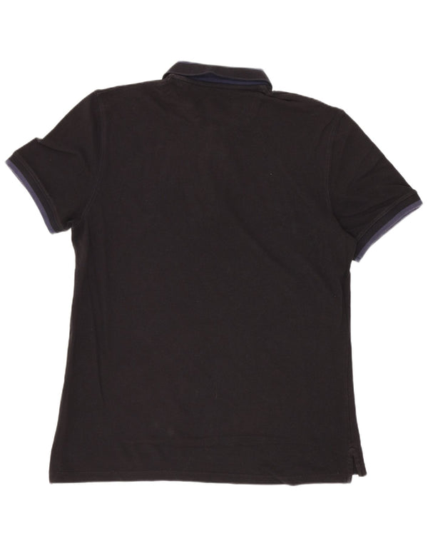Cămașă polo Massimo Dutti pentru bărbați, XL, negru, în formă casual