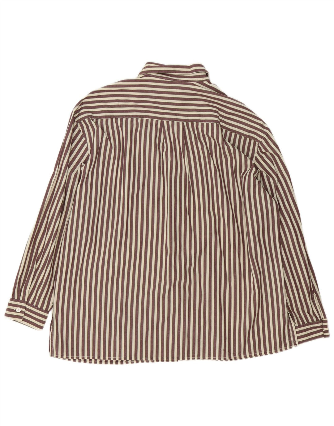 Cămașă supradimensionată pentru femei Esprit UK 14 Medium Brown Pinstripe